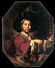 Vittore Ghislandi Portrait of a Young Man painting